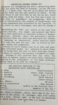 Incarcerated Writers Debate Education, Sentencing, and Institutional Authority in a Collection of "The Walls Tribune," from Washington State Penitentiary, 1969 to 1970