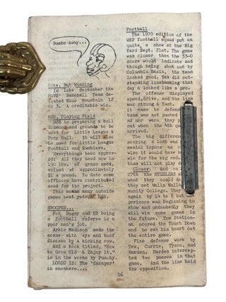 Incarcerated Writers Debate Education, Sentencing, and Institutional Authority in a Collection of "The Walls Tribune," from Washington State Penitentiary, 1969 to 1970