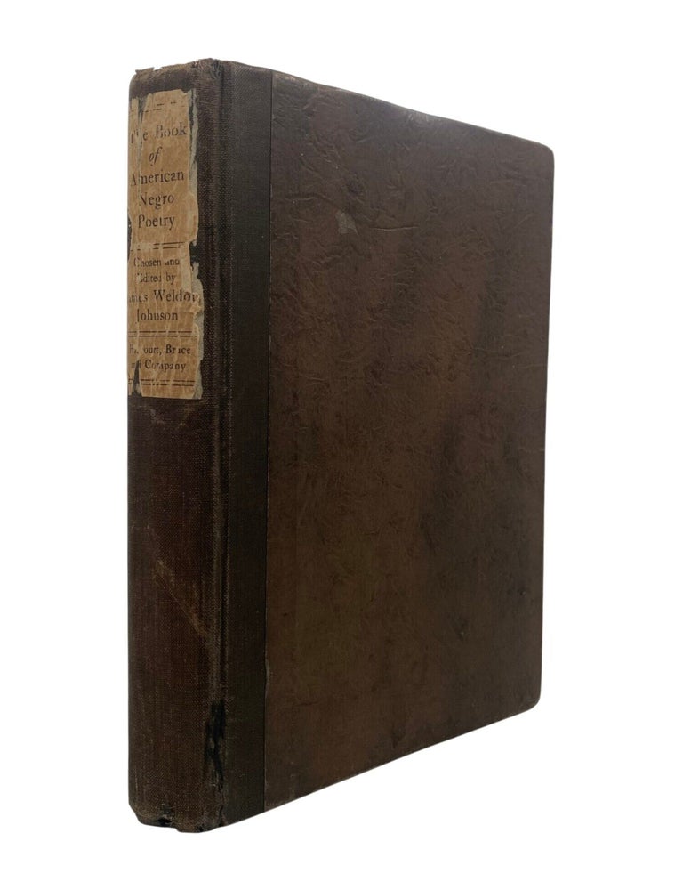 James Weldon Johnson&rsquo;s "The Book of American Negro Poetry", 1922 First Edition Study...