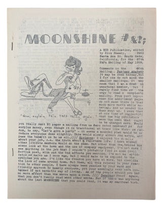 California Sci-Fi/Fantasy Zine "Moonshine" Archive, with Criticism, Debate, and Publishing Commentary on Mid-Century Scence Fiction, 1959-1973
