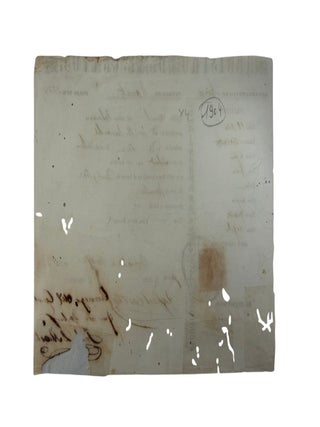 Pre-Abolition Puerto Rico Slave Registration Form Listing an 18 Year Old Enslaved Black Man, "Feliciano", 1871