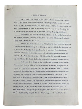 North Carolina Chapel Hill University Wartime Reorganization, The Cadet Program and the Founding of the UNC Executive Program: Bruce and Rex S. Winslow Papers and Ephemera Archive, 1943 to 1963