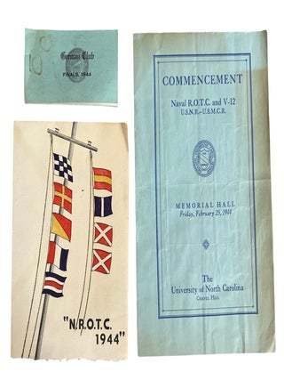 North Carolina Chapel Hill University Wartime Reorganization, The Cadet Program and the Founding of the UNC Executive Program: Bruce and Rex S. Winslow Papers and Ephemera Archive, 1943 to 1963