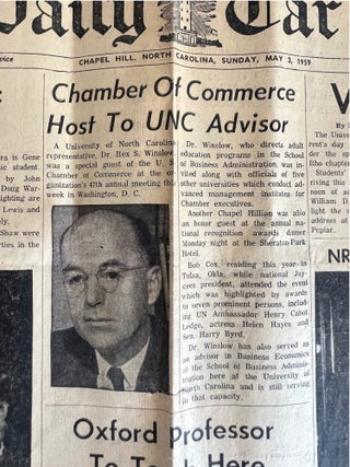 North Carolina Chapel Hill University Wartime Reorganization, The Cadet Program and the Founding of the UNC Executive Program: Bruce and Rex S. Winslow Papers and Ephemera Archive, 1943 to 1963