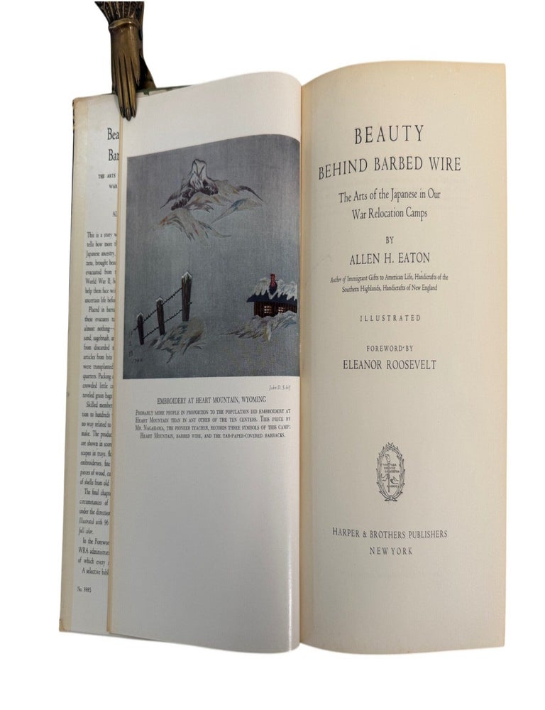 Japanese American Art During WWII Internment, Beauty Behind Barbed Wire, First Edition, 1952