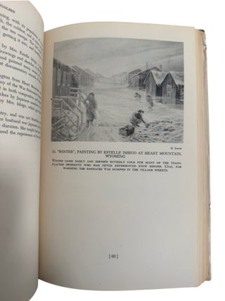 Japanese American Art During WWII Internment, Beauty Behind Barbed Wire, First Edition, 1952