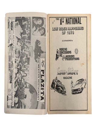 Early Chicano Culture & The First National Low Rider Car Show Magazine, San Jose, 1978