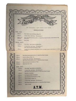 Early Chicano Culture & The First National Low Rider Car Show Magazine, San Jose, 1978
