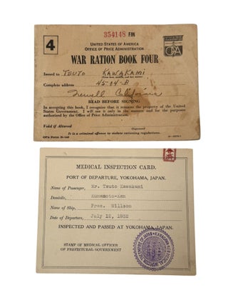 Japanese American Tsuto Kawakami&rsquo;s Immigration, Wartime Incarceration, and Postwar Life archive in California, 1918-60s