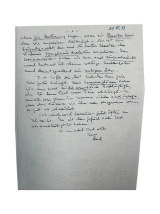 Large Archive of Personal and Scientific Correspondence Documenting Nobel Prize Winning Carl Cori and Gerty Cori Spanning More Than 30 Years