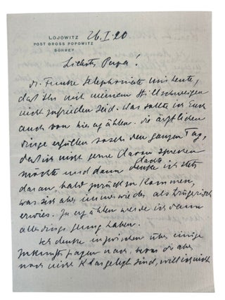 Large Archive of Personal and Scientific Correspondence Documenting Nobel Prize Winning Carl Cori and Gerty Cori Spanning More Than 30 Years