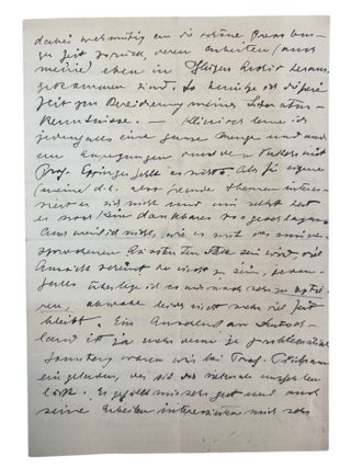 Large Archive of Personal and Scientific Correspondence Documenting Nobel Prize Winning Carl Cori and Gerty Cori Spanning More Than 30 Years