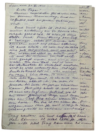 Large Archive of Personal and Scientific Correspondence Documenting Nobel Prize Winning Carl Cori and Gerty Cori Spanning More Than 30 Years