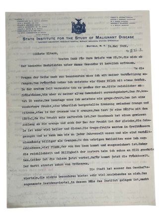 Large Archive of Personal and Scientific Correspondence Documenting Nobel Prize Winning Carl Cori and Gerty Cori Spanning More Than 30 Years