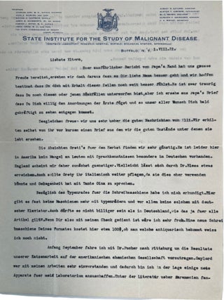Large Archive of Personal and Scientific Correspondence Documenting Nobel Prize Winning Carl Cori and Gerty Cori Spanning More Than 30 Years
