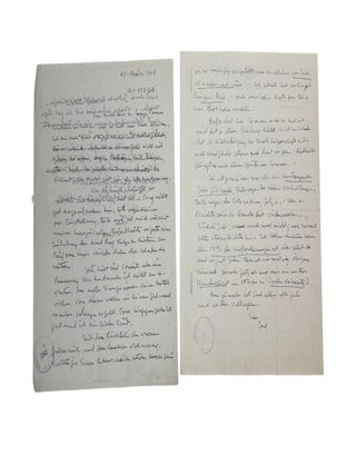 Large Archive of Personal and Scientific Correspondence Documenting Nobel Prize Winning Carl Cori and Gerty Cori Spanning More Than 30 Years