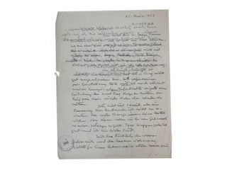 Large Archive of Personal and Scientific Correspondence Documenting Nobel Prize Winning Carl Cori and Gerty Cori Spanning More Than 30 Years