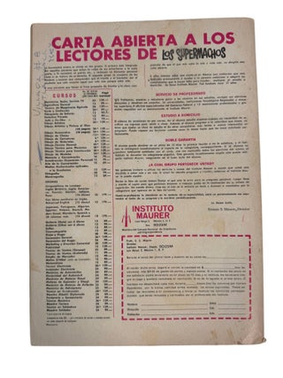 Mexican Satire Comic "Los Supermachos", with Themes of Political Corruption and Gender Politics, Archive 1972-79
