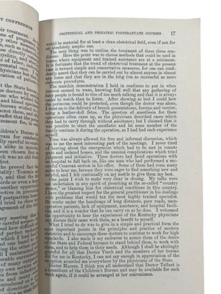 Early 20th Century Child Welfare, Maternal Health, and Government Instruction on Raising Children, 1914 to 1937