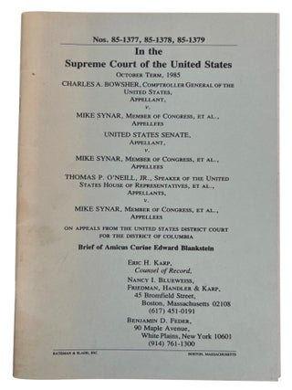 Racial Exclusion, State Action, and Separation of Powers in Shelley v. Kraemer and Bowsher v. Synar, 1948 to 1986