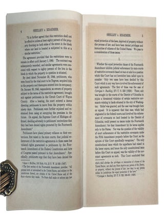 Racial Exclusion, State Action, and Separation of Powers in Shelley v. Kraemer and Bowsher v. Synar, 1948 to 1986