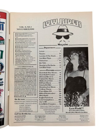 California Chicano Cultural Periodical Lowrider Magazine, 8 Early Issues, 1981