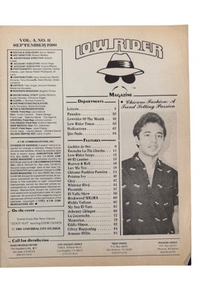 California Chicano Cultural Periodical Lowrider Magazine, 8 Early Issues, 1981