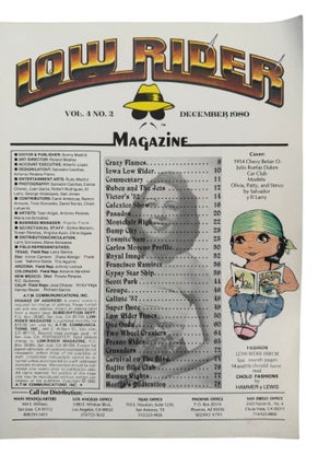 California Chicano Cultural Periodical Lowrider Magazine archive, 1980