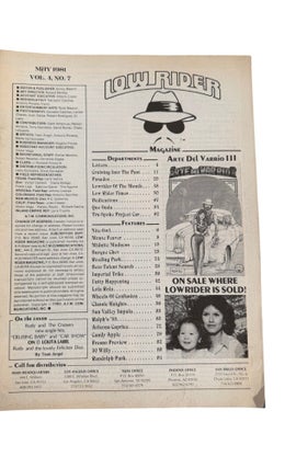 California Chicano Cultural Periodical Lowrider Magazine and Firme Magazine: Chicano Life, 7 Issues, 1981-83