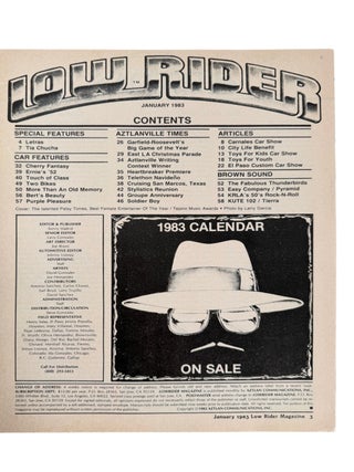 California Chicano Cultural Periodical Lowrider Magazine and Firme Magazine: Chicano Life, 7 Issues, 1981-83