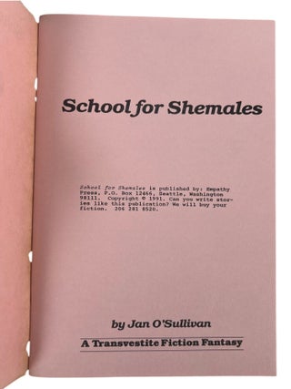 Three Gender Transformation, Cross Dressing, and Erotica Novels From Empathy & Reluctant Press, 1991 to 1992