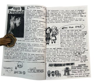 Feminist Zines, Perzines, Punk Distribution, and DIY Youth Culture, Archive of 9 Zines Including Ego Records and Billy's Mitten, 1997 to 2003