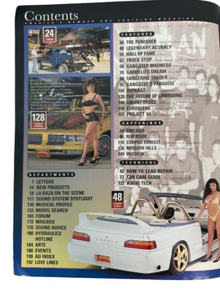 California Chicano Cultural Periodical Lowrider Magazine, 7 Issues, 1996-98
