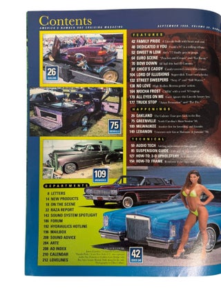 California Chicano Cultural Periodical Lowrider Magazine, 7 Issues, 1996-98