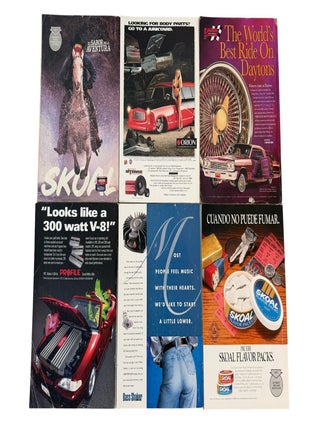 California Chicano Cultural Periodical Lowrider Magazine, 6 Issues, 1995-96