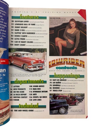 California Chicano Cultural Periodical Lowrider Magazine, 6 Issues, 1995-96