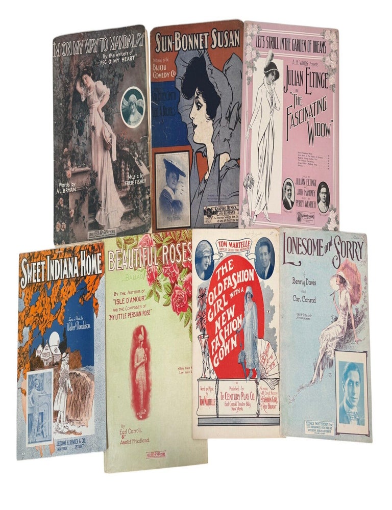 Early Vaudeville Female Impersonators Illustrated Sheet Music Featuring Julian Eltinge, Bert...
