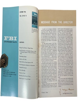 FBI Law Enforcement Bulletin on Policing the New Left and Outmoded Police Practice: Complete 12 Issue Run, 1966