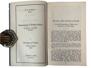 Police Department Archive of Akron Ohio, Police Fraternal Order Memberships, Police Rules, Regulations and By Laws; 1924-1938