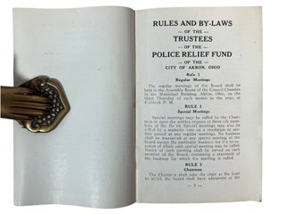Police Department Archive of Akron Ohio, Police Fraternal Order Memberships, Police Rules, Regulations and By Laws; 1924-1938