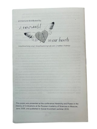 Colonization as Engineered Agriculture, Anarchist Ecology, Primitive Shelters, Printed Protest in Late 1990s and Early 2000s Zine Culture