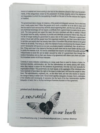 Surveillance, Policing, and Resistance: Anarchist Pamphlet Culture from Spectacle to Occupy, 1998 to 2017