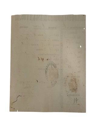 Puerto Rico Slave Registration After the Moret Law Listing a 20 Year Old Enslaved Black Man, "Eugenio", 1872