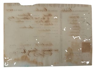 Item #23797 Puerto Rico Slave Registration After the Moret Law Listing a 26 Year Old Enslaved...