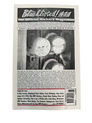 Underground Hacker Publications Documenting the Shift to the Commercial Internet, 7 Issues of "Blacklisted! 411," 1995-2005