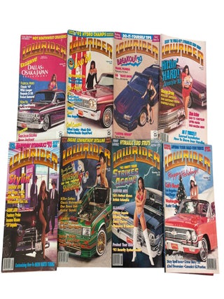 California Chicano Cultural Periodical Lowrider Magazine, 8 Issues, 1993. Lowrider Magazine, Chicano Cultural.