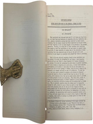 Mine Safety, Occupational Health & Mineral Production Archive: 56 U.S. Bureau of Mines Studies of Western & Mexican Mining, 1930&ndash;1945