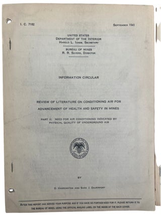 Mine Safety, Occupational Health & Mineral Production Archive: 56 U.S. Bureau of Mines Studies of Western & Mexican Mining, 1930&ndash;1945