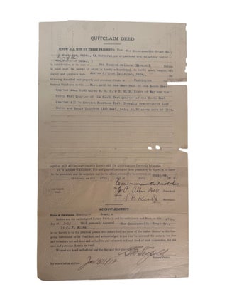 Chickasaw & Cherokee Lands and Private Capital Archive: Allotment, Dawes Roll Investigation, Corporate Land Development, Private Credit & Oil Pipeline Rights, 1895&ndash;1913