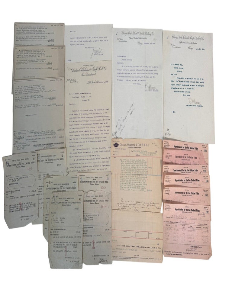 Choctaw and Chickasaw Railroad Construction and Land Development Documents, Oklahoma, 1902-1920